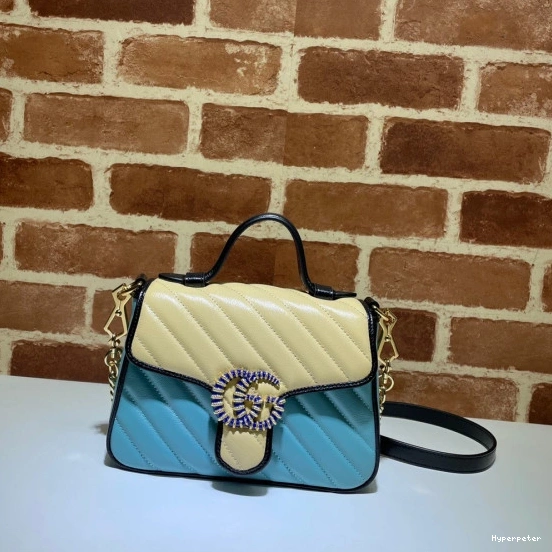 Hyperpeter Handle GG Marmont Top Bag Mini GUCCI 0803